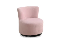 Monarch Kids' Upholstered Swiveling Accent Chair - Fuzzy Pink(m-1)