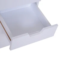 Open Box HomCom 24" 3-Drawer Modern Rolling Storage Cabinet Office Supply Printer Cart With Locking Wheels(m-10)