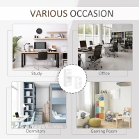 HOMCOM 47" Modern Office Compact Computer Crafting Hobby Desk Bookcase - White(m-6)