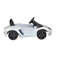Lamborghini Aventador 6V Kids Electric Ride-On Car with MP3 and Remote Control - White(m-2)