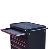 HomCom Steel Rolling Tool Chest Storage Cabinet with 7 Sliding Drawer & Handle(m-8)