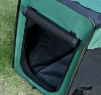 Pawhut 46" Deluxe Soft Sided Folding Pet Playpen Crate - Green / Black(m-10)