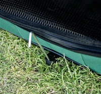 Pawhut 46" Deluxe Soft Sided Folding Pet Playpen Crate - Green / Black(m-6)