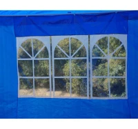 Outsunny 10' x 20'  Outdoor  Gazebo Canopy Party Tent with 4 Removable Sidewalls - Blue(m-8)