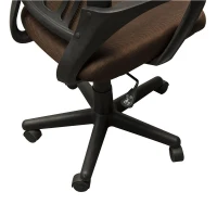 HomCom Adjustable Mesh Mid Back Computer Desk Office Task Chair - Brown(m-5)