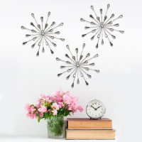 Stratton Set of 3 Acrylic Burst Wall Decor(m-3)