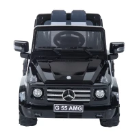 Mercedes-Benz G55 12V Kids Electric Battery Toy Ride-On Car w/ Remote Control - Black(m-2)