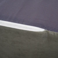 PawHut Orthopedic 52" x 36" Suede Padded Pet Dog Bed  Memory Foam Bolster with Pillow - Army Green with Brown Liner(m-10)