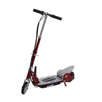 Qaba 120W Kids Motorized Riding Electric Scooter - Red / Silver(m-1)