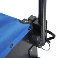 Aosom Two Wheel Enclosed Bike Cargo Trailer with Hitch - Blue/Yellow(m-8)