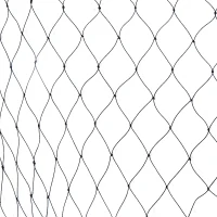PawHut 50' x 50' Mesh Bird Repellent Netting - Black(m-8)