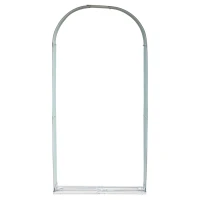 Outsunny 79" Steel Sturdy Firewood Covered Shed Storage Rack - Gray(m-8)