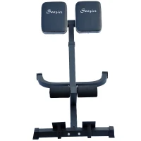 Soozier 45 Degree Hyperextension Home Gym Heavy Duty Full-Body Workout Exercise Bench(m-2)