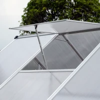 Outsunny 6.25' x 6.25' x 7.2' Portable Outdoor Walk-In Garden Greenhouse Planter(m-10)