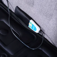 Soozier 66” Personal Heated Vibrating Flexible Full Body Massage Mat - Black(m-5)