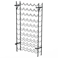 HomCom 60-Bottle Low Profile Wall Mounted Wine Bottle Storage Display Rack(m-1)