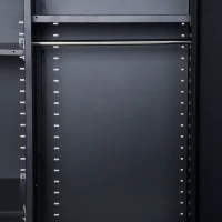 HomCom 71" Cold Rolled Steel Lockable Garage Storage Cabinet with Shelves - Black(m-11)