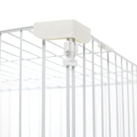 PawHut 48" Steel Wire Vertical Cat Pet Cage - White(m-4)