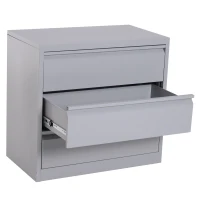 HomCom 32" W x 18" D x 30" H 3 Drawer Steel Metal Lateral File Cabinet(m-7)