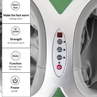 HomCom Personal Heated Multi Function Dual Foot Massager With Remote Control - Green(m-3)