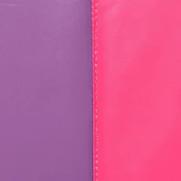 Soozier 6' x 4' x 2" PU Leather Folding Gymnastics/ Martial Arts Mat - Pink and Purple(m-8)