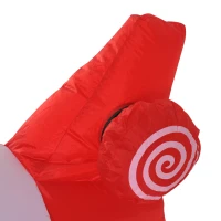 HomCom 8' Outdoor Animated Christmas Inflatable Pilot Santa in Propeller Plane(m-12)