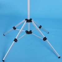 HOMCOM Outdoor Umbrella Clothesline Portable Collapsible Clothing Drying Rack  52.5ft 41" L x 41" W  5-Line  Aluminum  Silver(m-9)