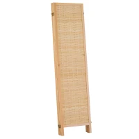 HomCom 6' 6-Panel Bamboo Screen Freestanding Room Divider(m-8)