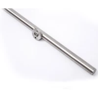 HomCom 6.5' Modern Interior Sliding Barn Door Hardware Kit - Stainless Steel(m-3)