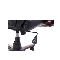 HomCom PU Leather / Wood High Back Executive Office Chair - Black(m-6)