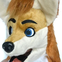 HomCom Cartoon Fox Costume Mouth Mover Hood(m-6)