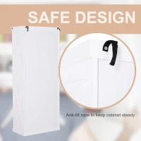 HOMCOM 5ft Tall Wood Kitchen Storage Cabinet with Adjustable Shelves, 2 Wood Pantries, Drawer and Sturdy Design - White(m-6)