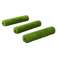 Outsunny 3-Piece 10' x 3' Artificial Turf Grass with Simulated Look & Feel UV Protection, & Drain Holes for Rain, 1.25" Height(m-4)