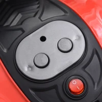 Aosom Electric Child Ride On Motorcycle 6V Battery Powered Motorbike with Training Wheels, for 3-8 Years Old Kids - Red(m-5)