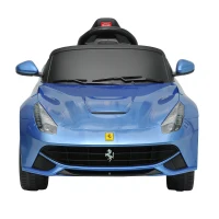 Ferrari F12 Kids 6v Electric Ride On Toy Car w/ Parent Remote Control - Blue(m-2)