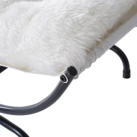 Pawhut 26” Modern Elevated Cat Bed - Black/White(m-10)