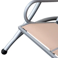 Outsunny 3-Seater Patio Swing Chair with Adjustable Canopy Top, Comfortable Outdoor Swing Bench, Beige - Great for Backyard & Balcony(m-9)