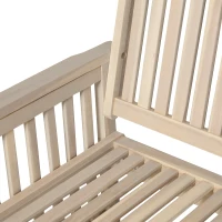 Outsunny 46" Acacia Wood Outdoor Patio Garden Bench(m-6)