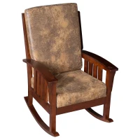 HOMCOM Faux Suede Rubberwood Indoor Porch Rocking Chair(m-5)