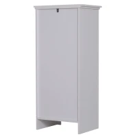 HomCom 36" Wooden Compact Modern Bathroom Storage Cabinet with Shelf- White(m-9)