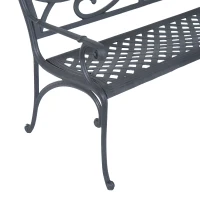 Outsunny 49" Decorative Outdoor Garden Bench(m-6)