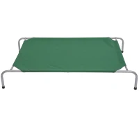 Pawhut 51" x 31" Elevated Portable Camping Pet Cot Dog Bed - Green(m-2)