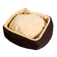 Pawhut 16" Indoor Electric Heated Round Dog Bed(m-4)