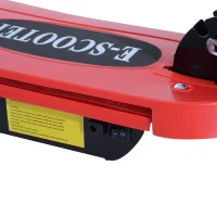 Aosom 120W Kids Folding Electric Scooter with LED Lights - Red(m-8)