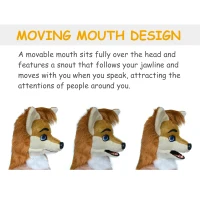 HomCom Cartoon Fox Costume Mouth Mover Hood(m-3)