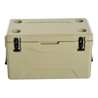Outsunny 64 Quart Rotomolded Outdoor Portable Camping Cooler and Ice Chest Box(m-5)