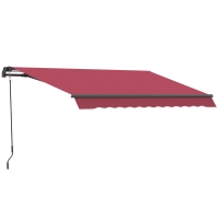 Outsunny Patio Awning Canopy Retractable Deck Door Outdoor Sun Shade Shelter