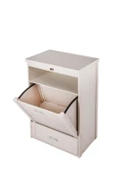 New Age Pet Dog Brea Food Pantry/Double Diner -Antique White(m-4)