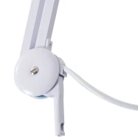HomCom 3 Diopter 9W LED Illuminated Adjustable Magnifying Clamp On Desk Lamp - White(m-7)