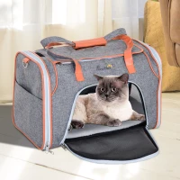 PawHut 18" Small Dog Carrier Pet Tote Bag Airline Approved Pet Carrier Cat Travel Carrier(m-2)